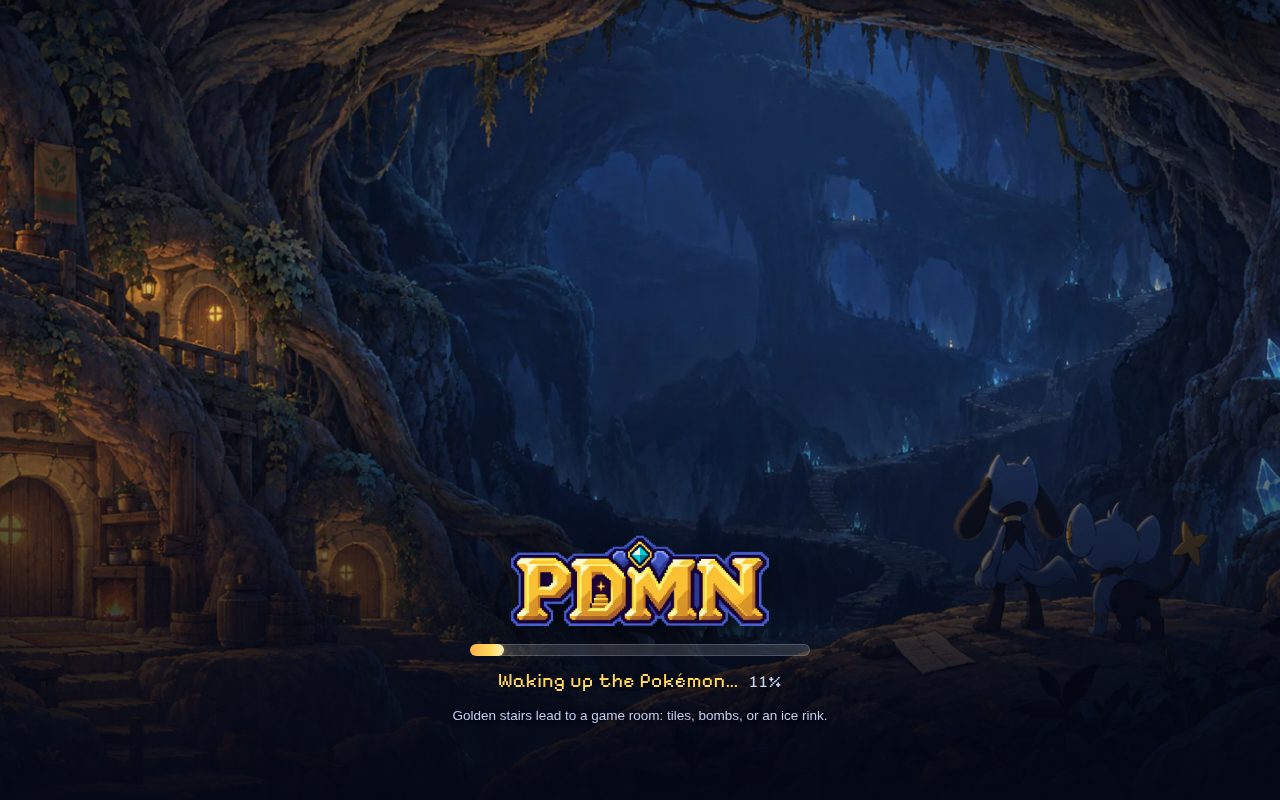 Tampilan situs PDMN (Mystery Dungeon)