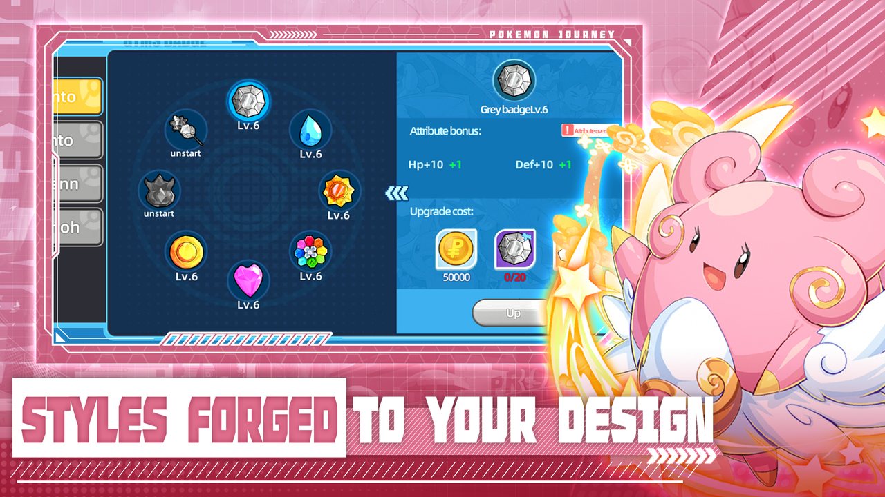 Tampilan situs Pocket Champion (Fairy Tamer)