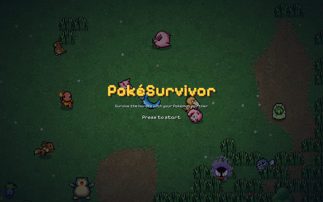 Tampilan situs PokéSurvivor